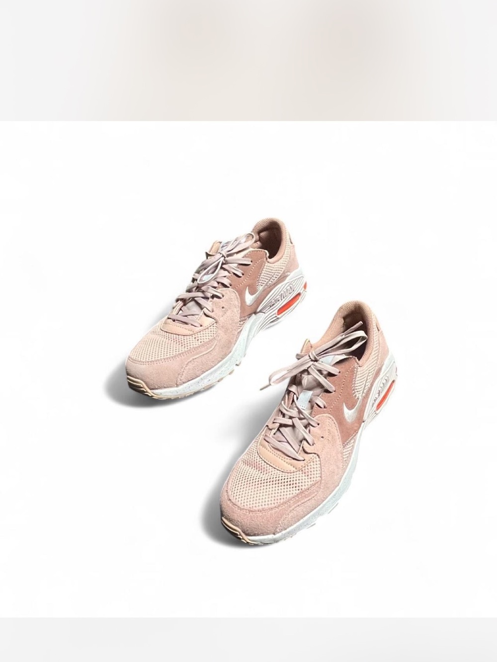 Nike Women’s Air Max ! Rose Gold  Dusty Pink Mesh & Suede Sneakers